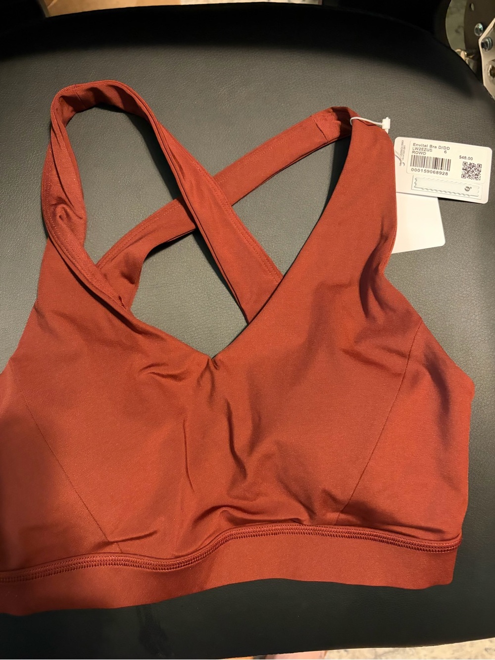 lululemon athletica Rust Crossback Sports Bra